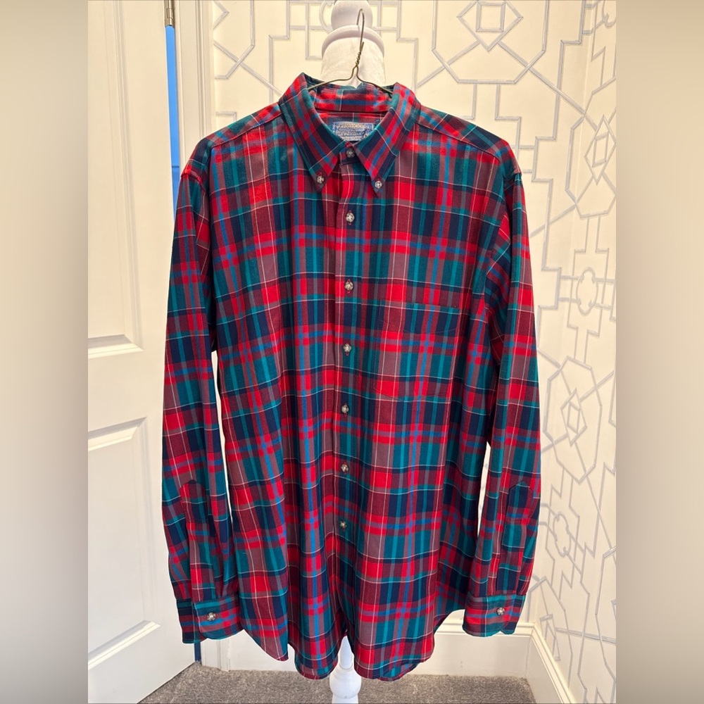 Pendleton Virgin Wool Plaid Button Down - image 1
